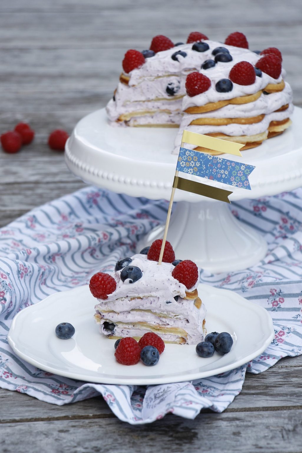 Waffeltorte: Rezept zum Abschied des Sommers - Lavendelblog