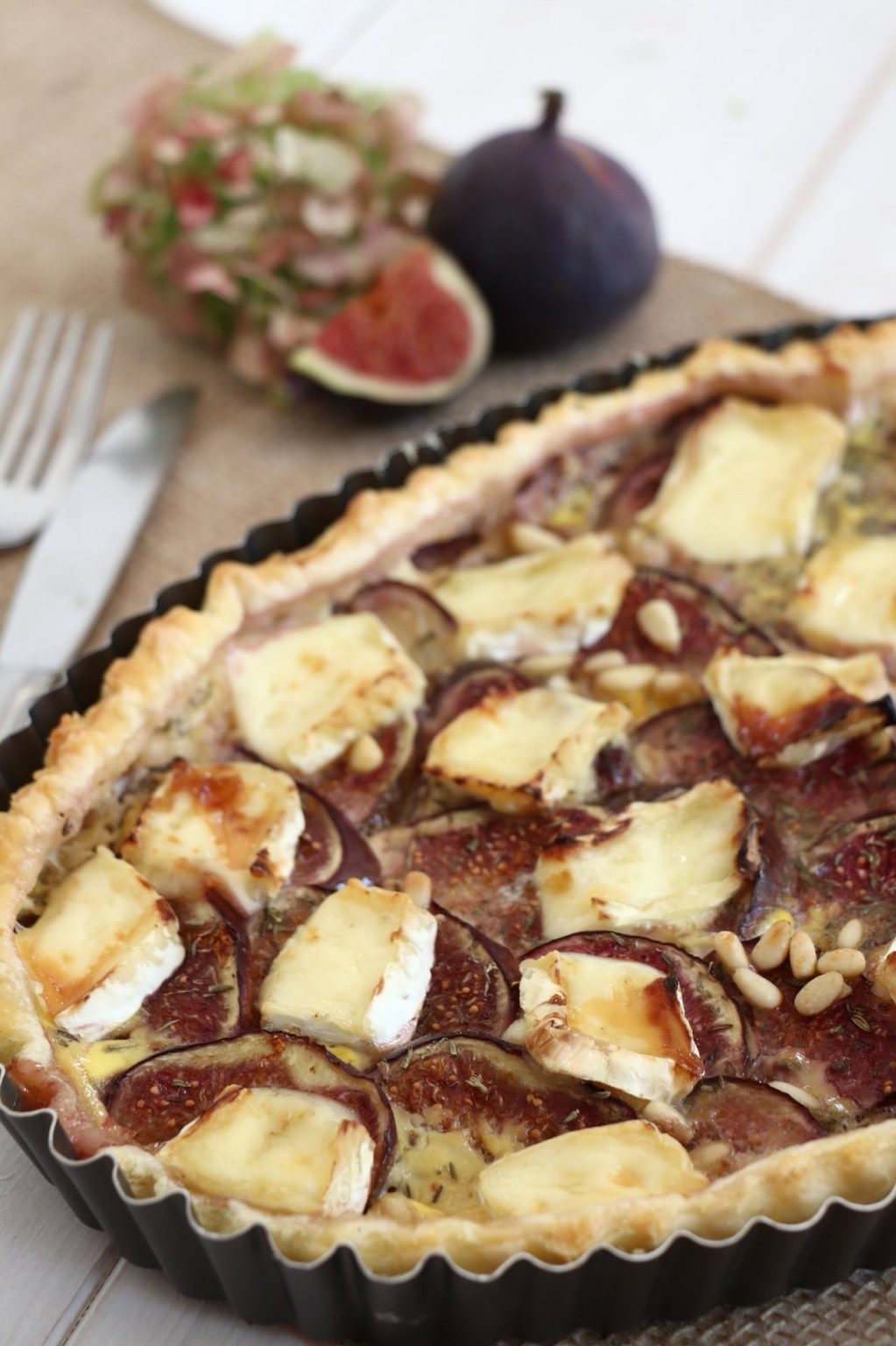 Rezept: Feigen-Quiche mit Camembert - Lavendelblog