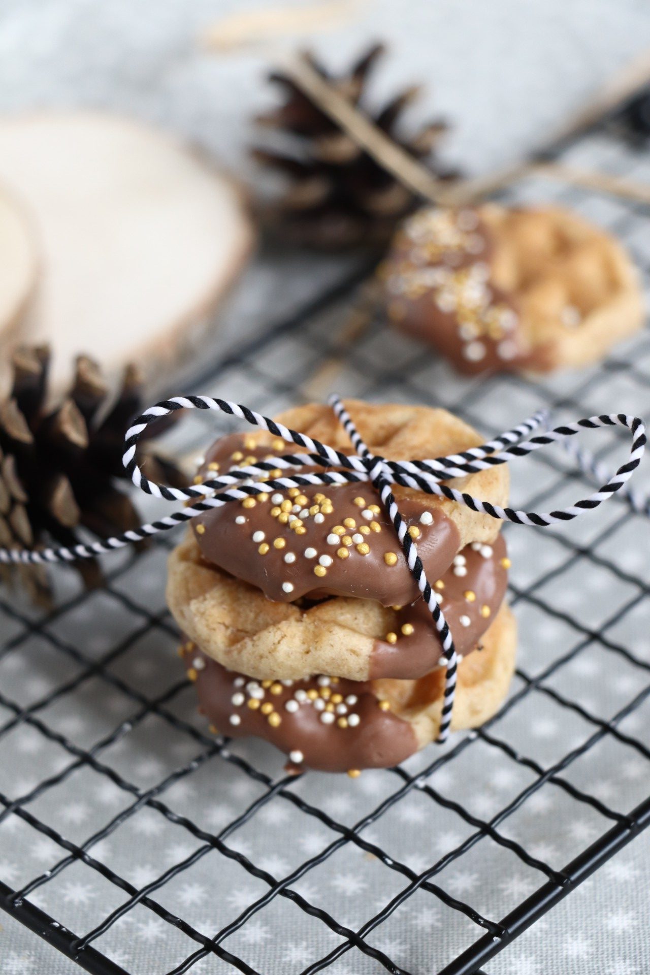 Rezept Waffelplätzchen Weihnachten - Lavendelblog