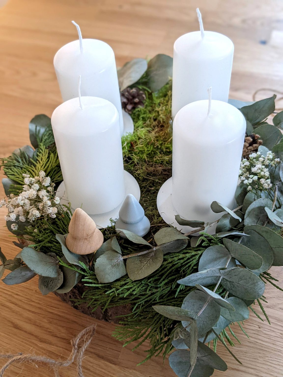 DIY Adventskranz modern gestalten Lavendelblog