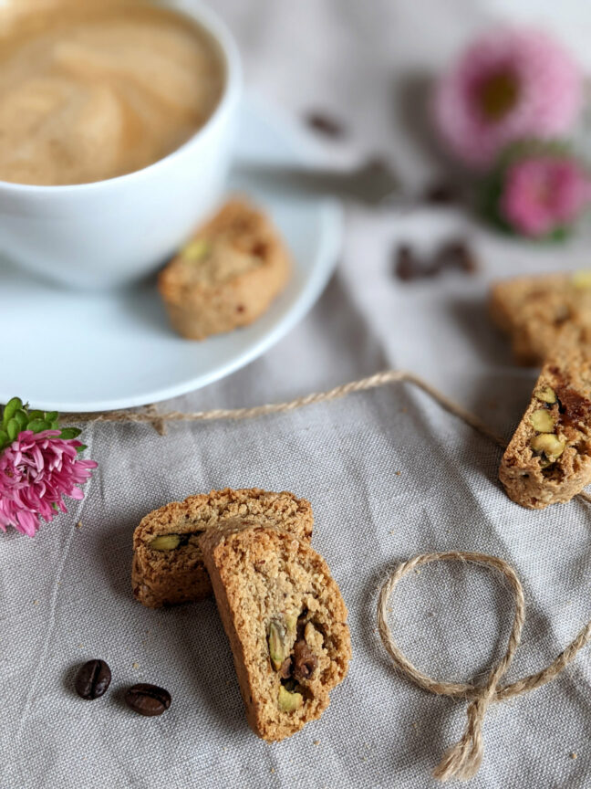 Rezept: Espresso-Cantuccini mit Pistazien - Lavendelblog