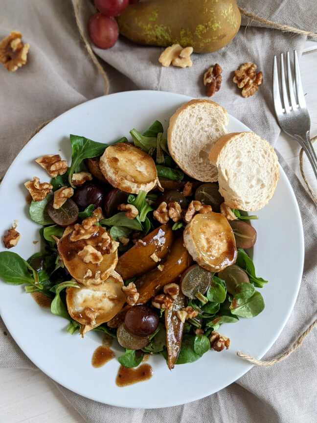 Rezept: Herbstsalat mit karamellisierten Birnen - Lavendelblog