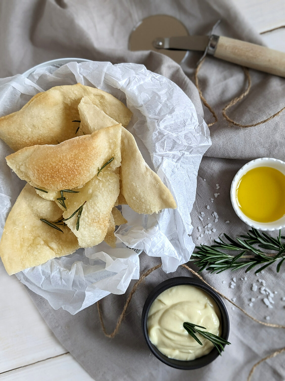 Rezept: Pizzabrot mit Rosmarin und Aioli - Lavendelblog