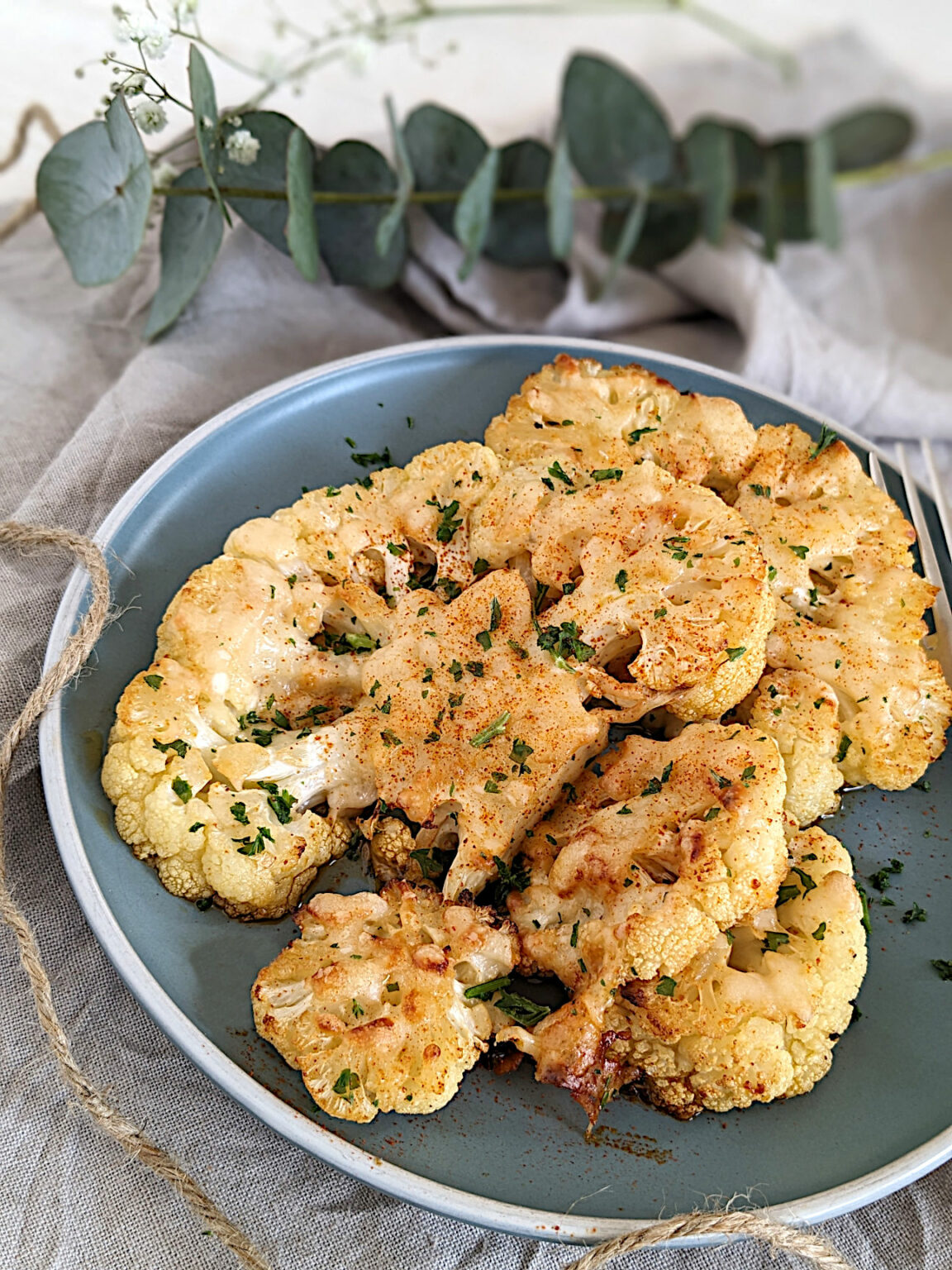 Rezept: Blumenkohl-Steak mit Parmesan - Lavendelblog