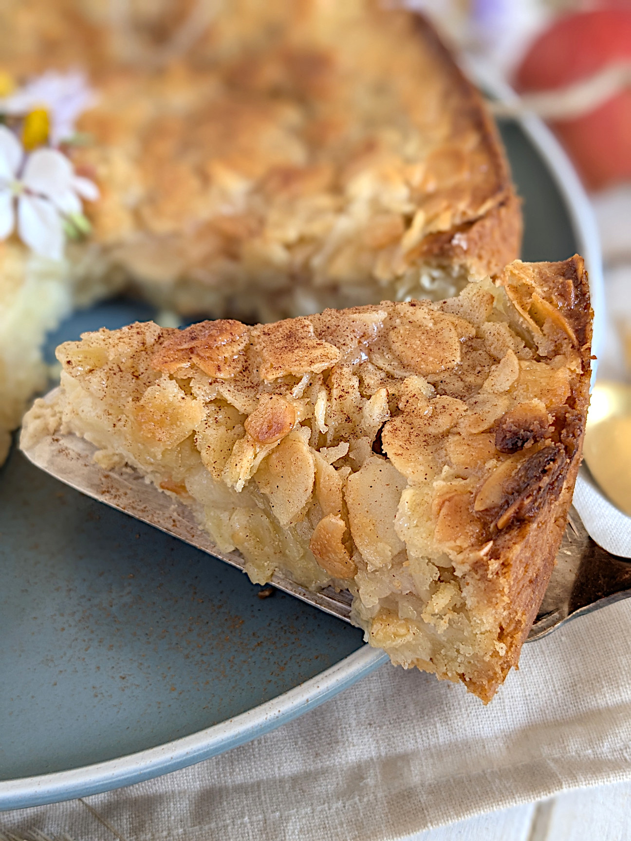 Apfelkuchen mit Mandeln Rezept