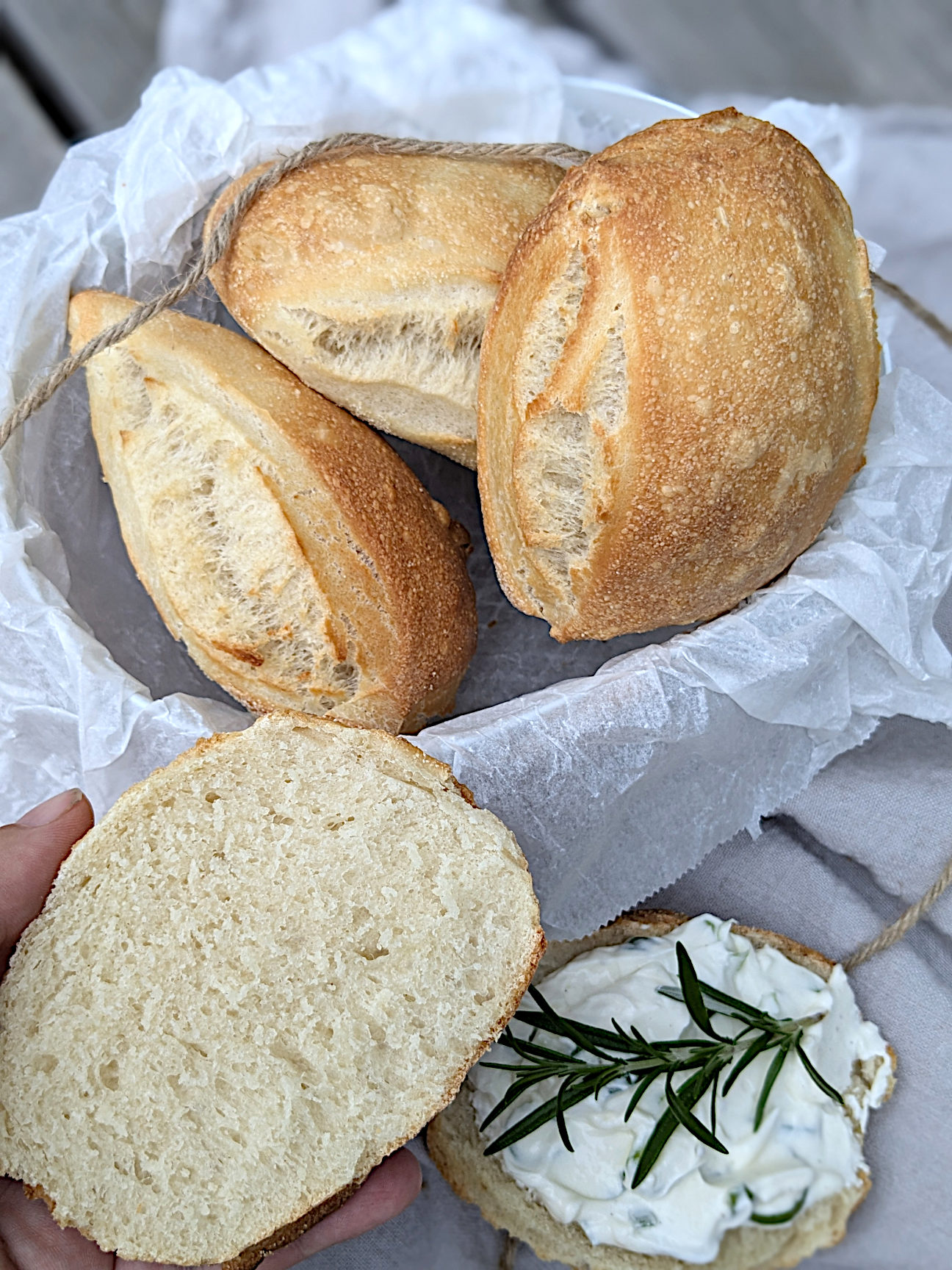 Ciabatta Brötchen über Nacht Rezept