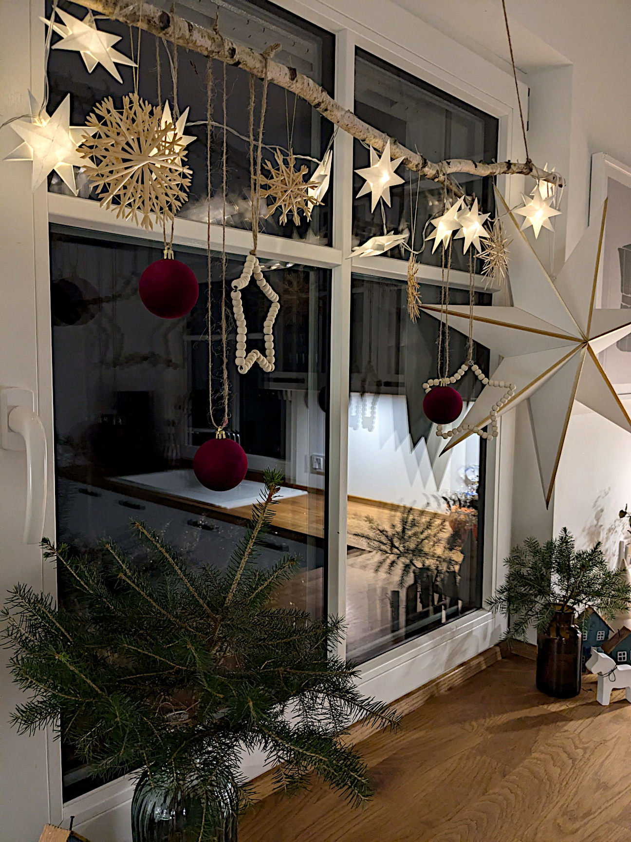 Fenster Weihnachten dekorieren