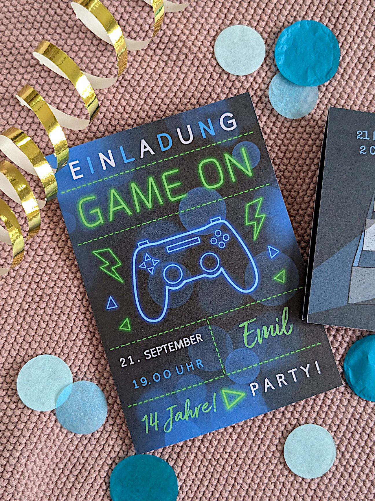 Gaming Geburtstag Einladungskarten Ideen